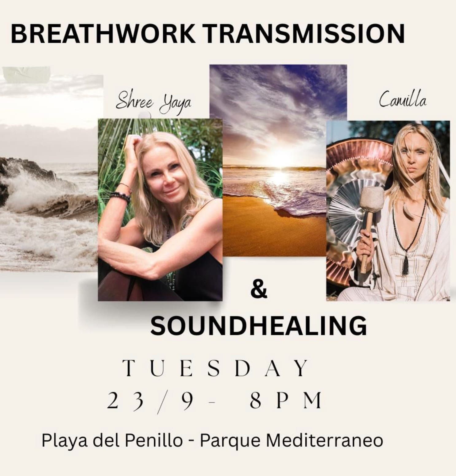 Respiración Consciente y Sonido Sanador Póster