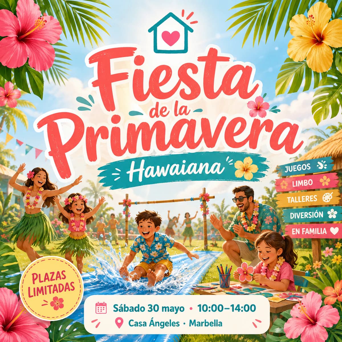 Fiesta de la Primavera en Casa Ángeles Póster