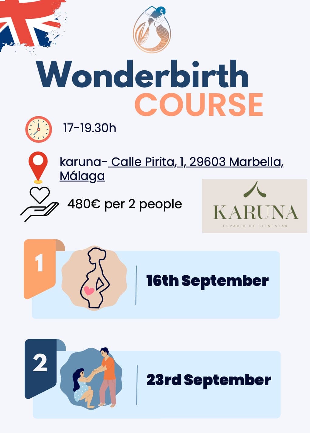Wonderbirth: Curso Holístico de Preparación al Parto - Verano 2025 Póster