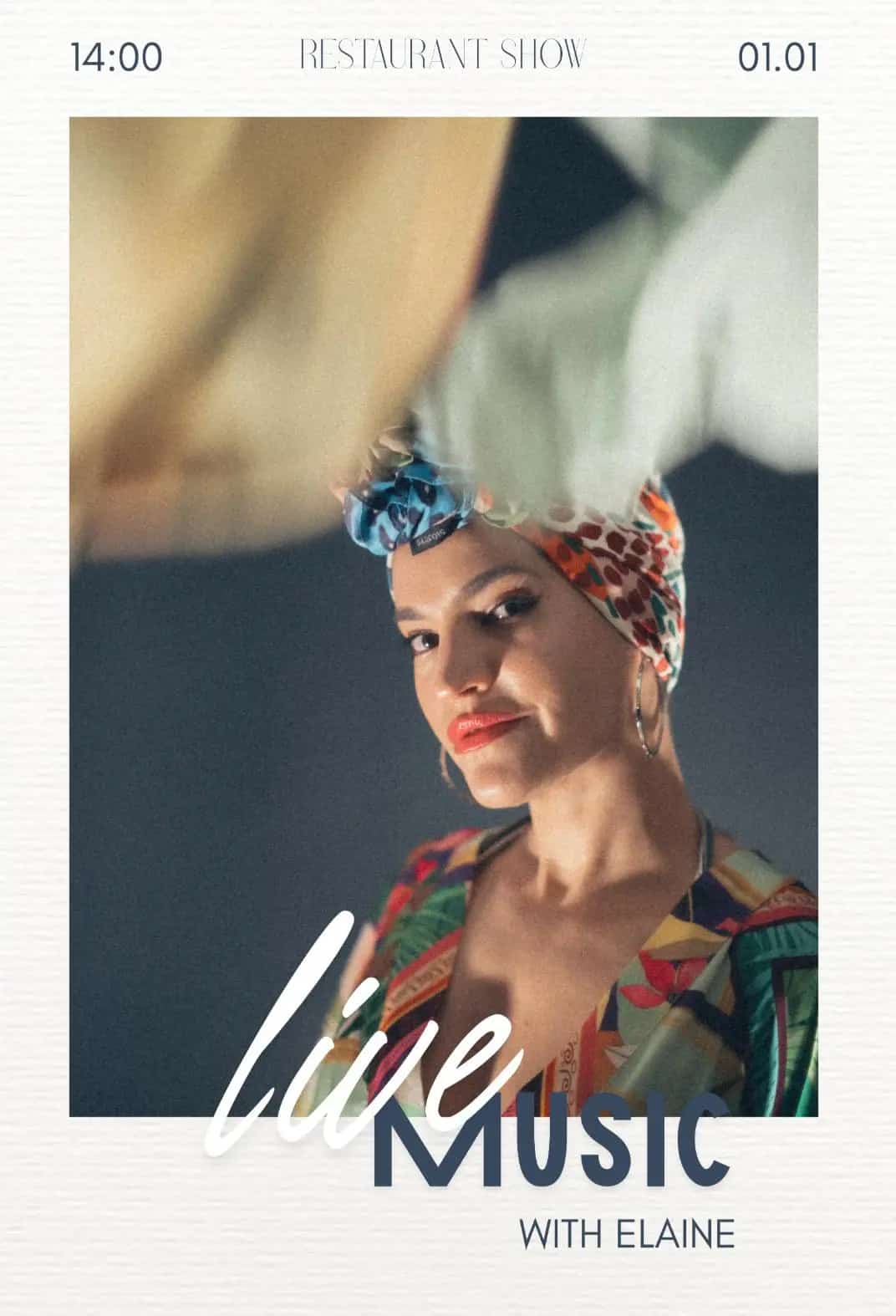 Elaine Hernández performing live music by the beach on New Year’s Day