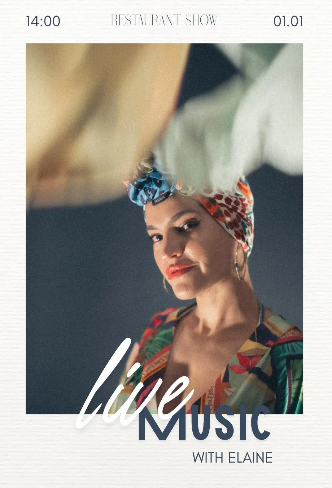 Elaine Hernández performing live music by the beach on New Year’s Day