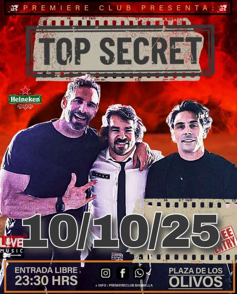 concierto TOP SECRET 10 de octubre