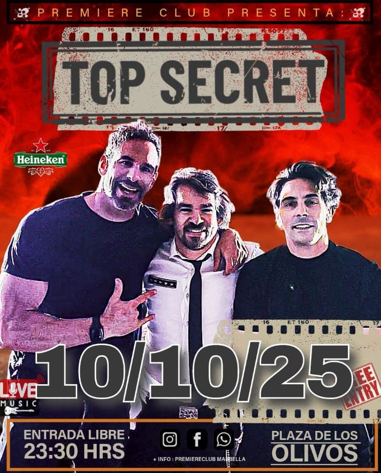 TOP SECRET - Concierto Póster