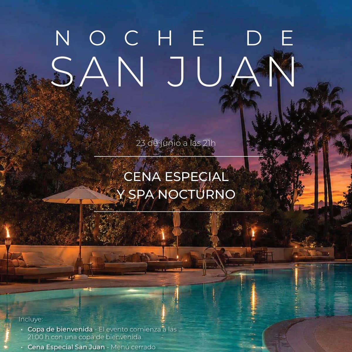 Noche de San Juan – Cena y Espectáculo de Fuego Póster