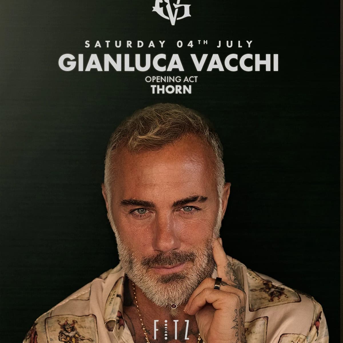 Gianluca Vacchi actuando en vivo en Fitz Marbella 2026