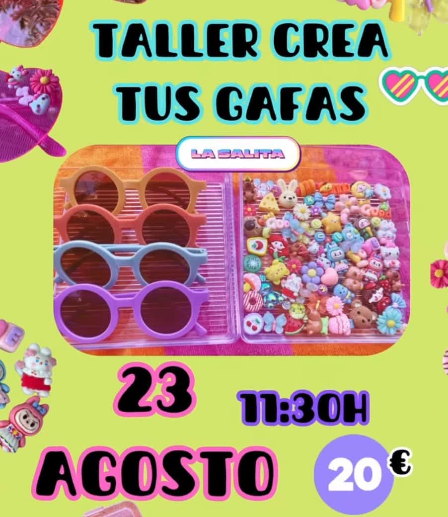 Taller infantil de gafas de sol Poster