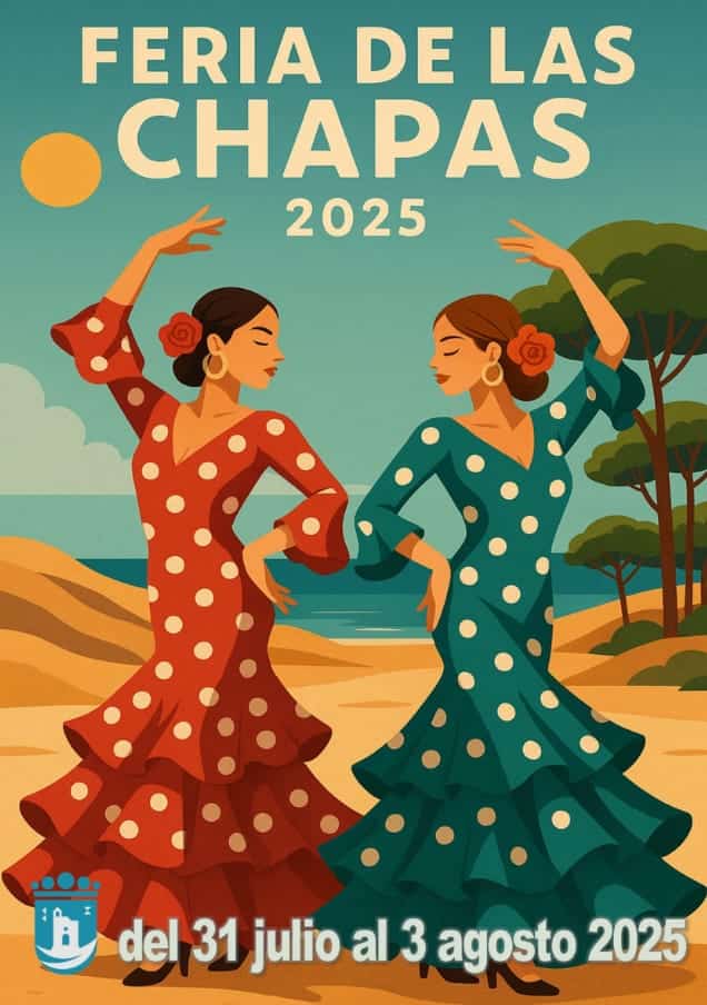 Las Chapas Fair 2025 - Friday 1 August: Domino & Football Tournaments, Opening Speech and Pageant Poster