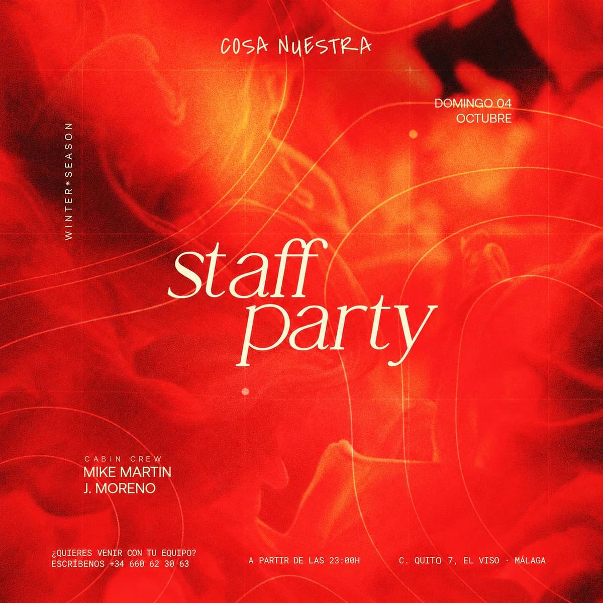 Staff Party: Mike Martin & J. Moreno Póster