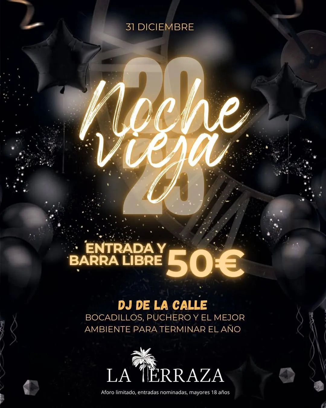 New Year's Eve Celebration | La Terraza Poster