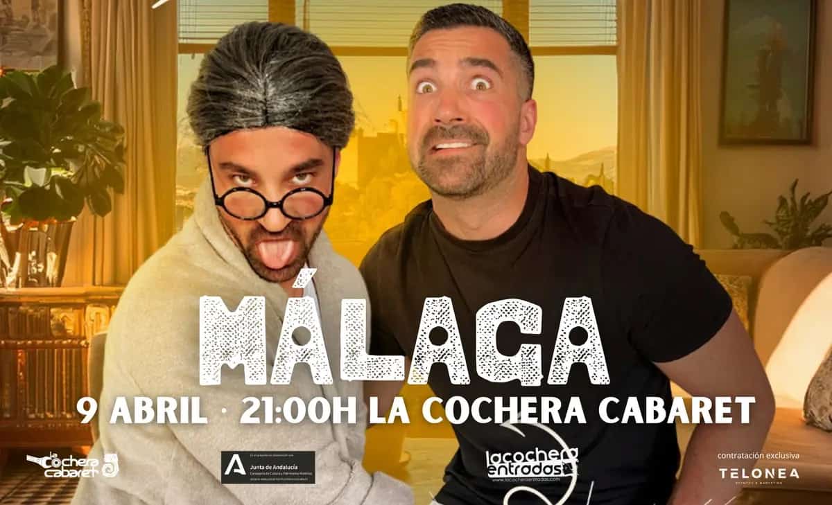 Víctor Castigao performing Descontrolao comedy show in Málaga 2026