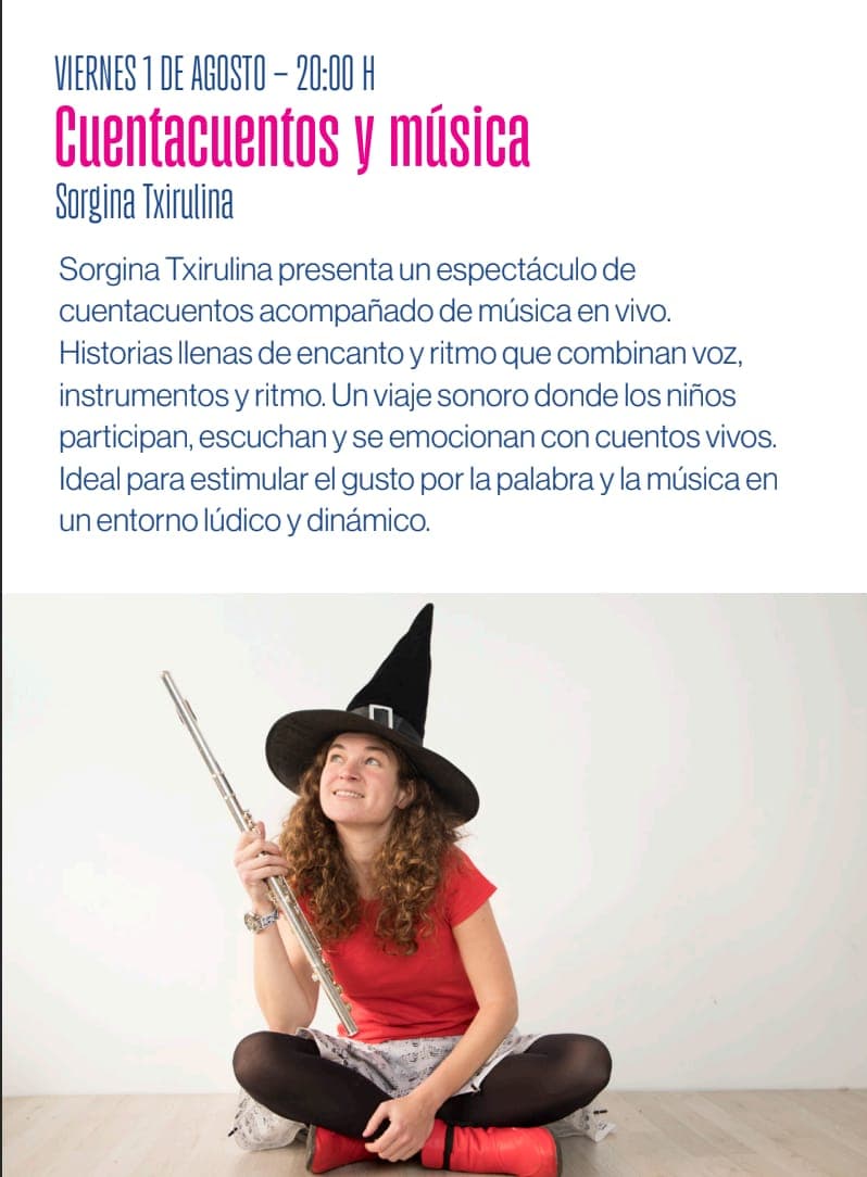 Storytelling & Music with Sorgina Txirulina Poster