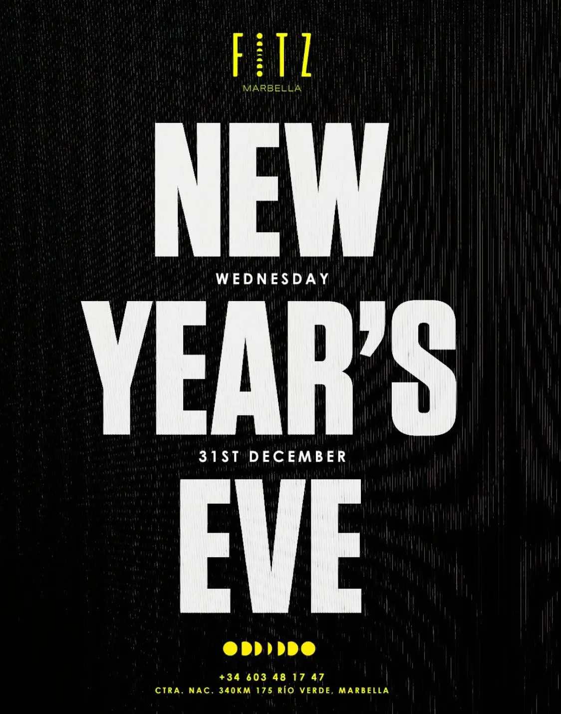 New Year’s Eve 2025 | FITZ Marbella Poster