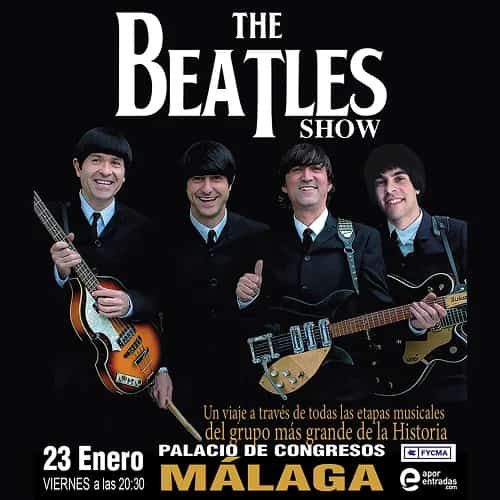 Banda tributo a The Beatles actuando en el escenario