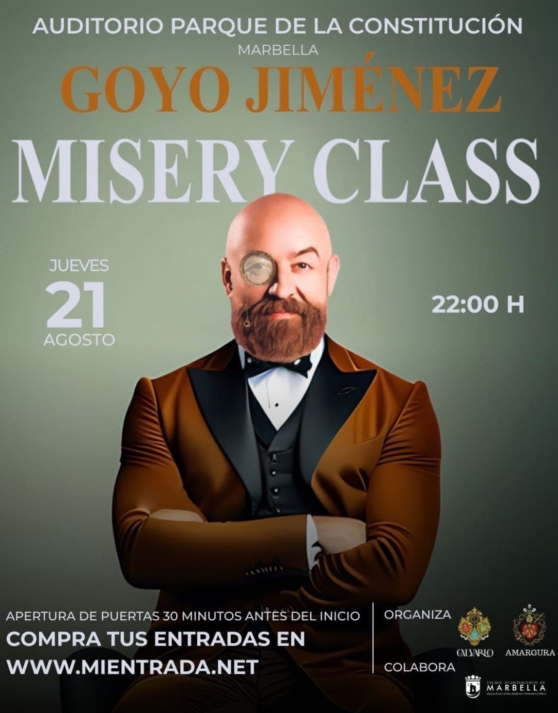 Goyo Jiménez – Monólogo de humor crítico - Auditorio José Pernía Calderón Póster