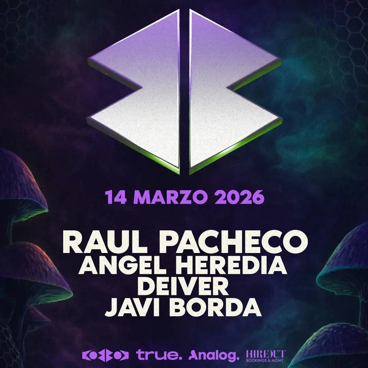 Raul Pacheco and Angel Heredia performing at True X Kobbok Showcase in Málaga 2026