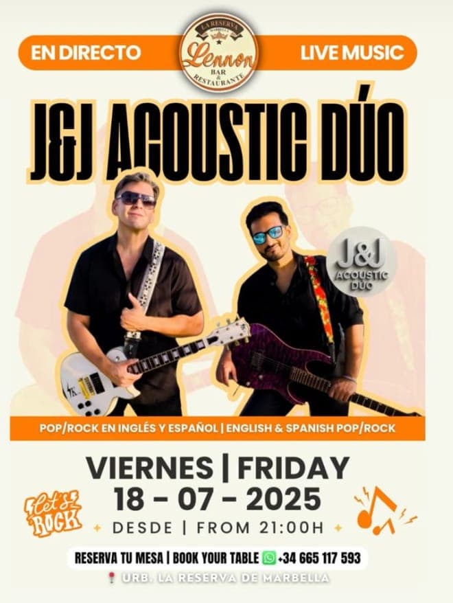 Pop/Rock Night @ Lennon Bar Póster