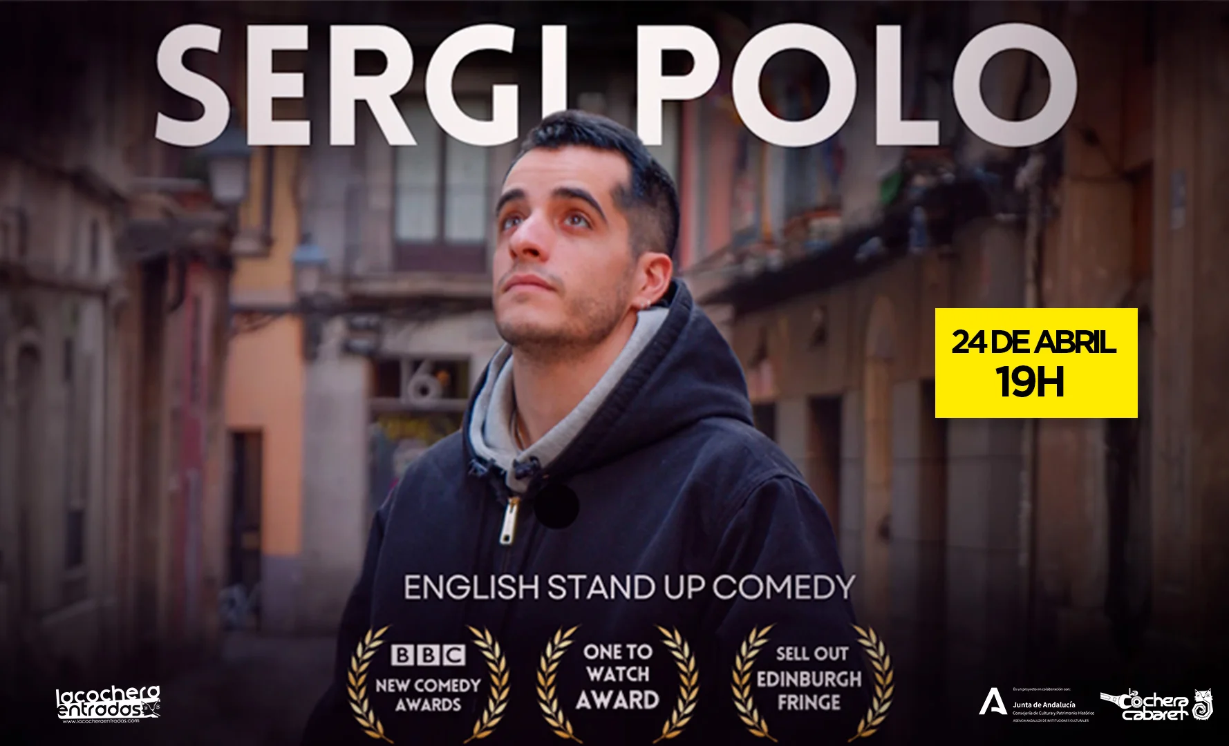 Sergi Polo – English Stand-Up Comedy Poster