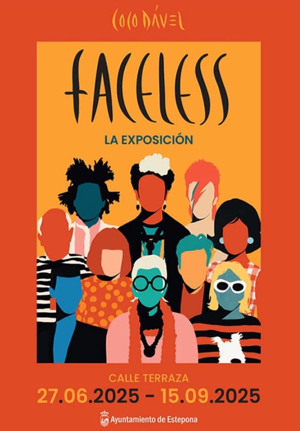 Exposición al aire libre “Faceless” de Coco Dávez Póster