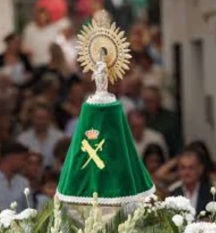 Mass honoring Our Lady of the Pillar — Civil Guard Poster