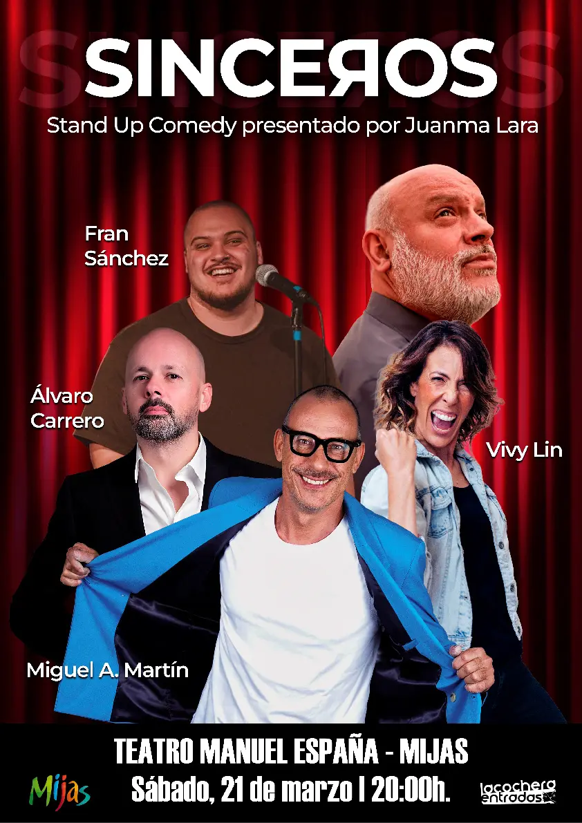 SINCEROS – Noche de Comedia Stand-Up Póster