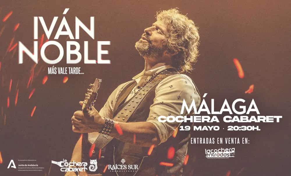 Iván Noble actuando en vivo en Málaga 2026