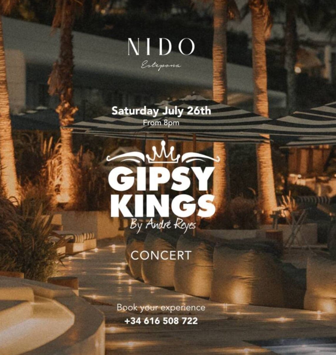 Gipsy Kings by André Reyes en concierto – Nido Estepona 🌴 Póster