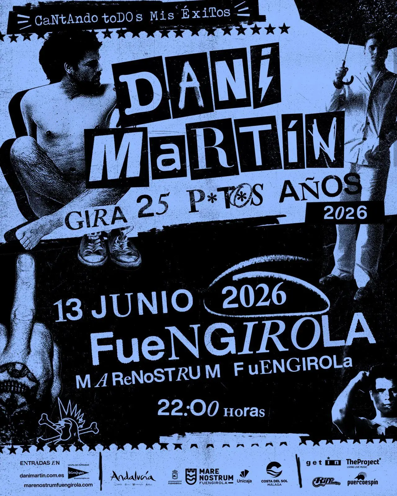 Dani Martín Concierto en Marenostrum – Gira 25 Años Póster