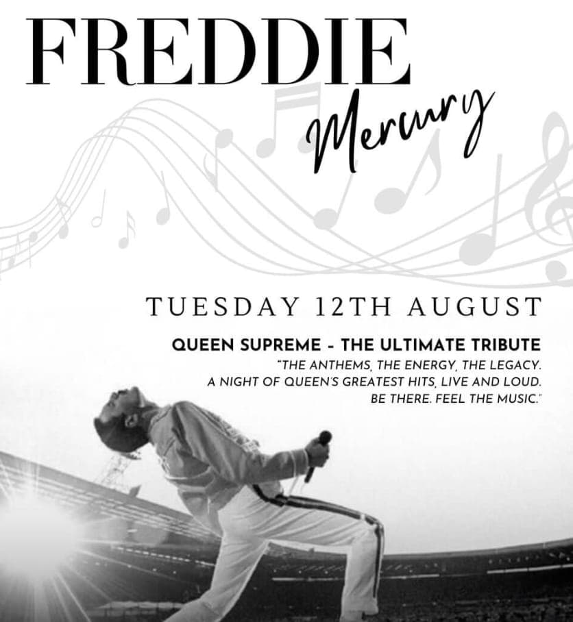 Tribute a Freddie Mercury en La Sala Puerto Banús – “The Show Must Go On” (martes 12 agosto 2025) Póster
