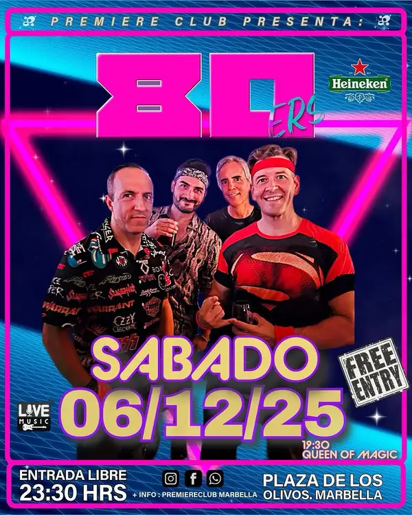 80´ERS - Fin de Semana de Conciertos Premiere Póster