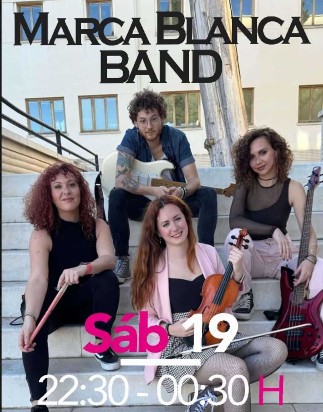 Marca Blanca en directo Blueside Skybar Torremolinos Poster