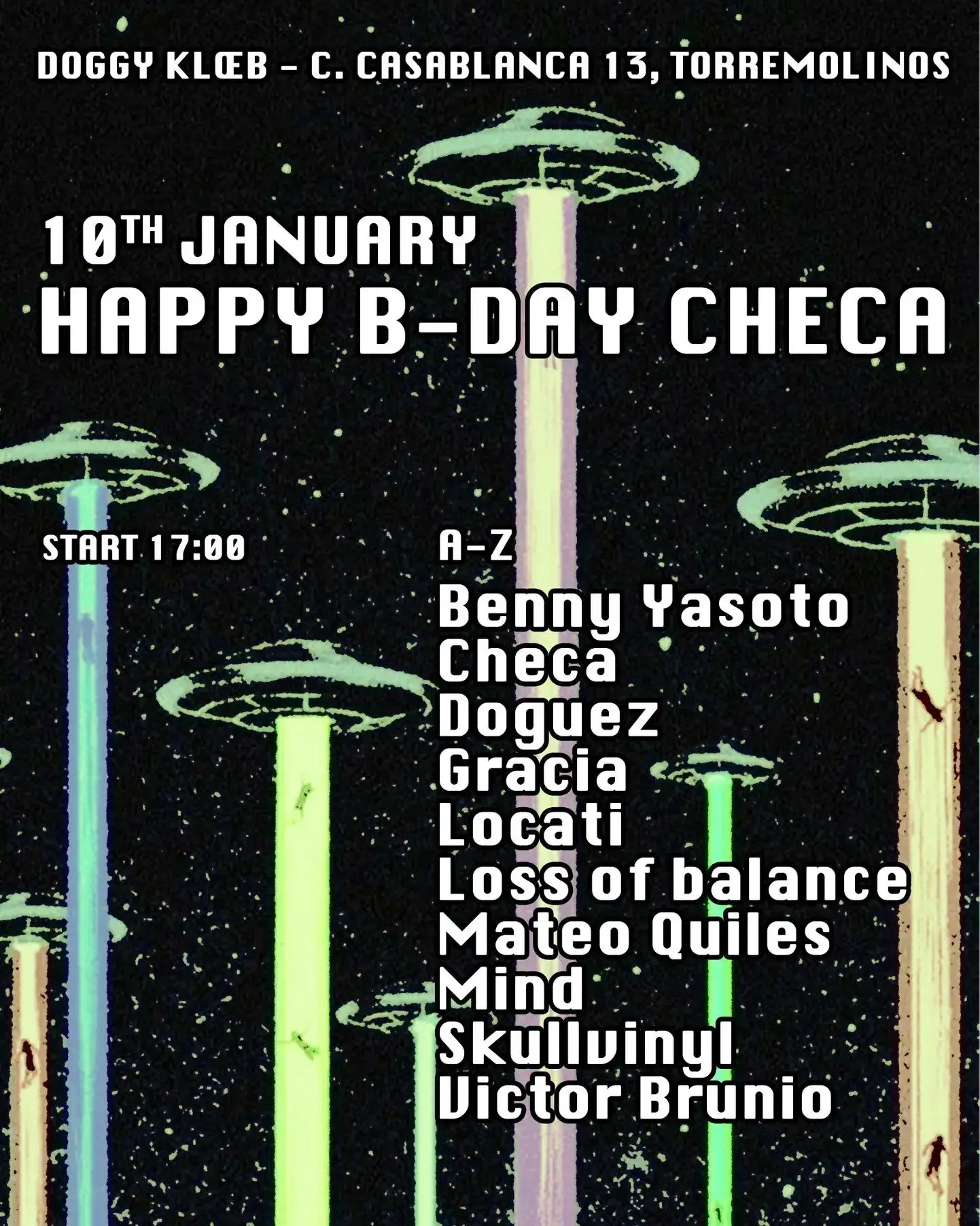 Happy B-Day Checa en Doggy Klœb, una sesión extendida con un amplio line-up de DJs de tarde a madrugada.