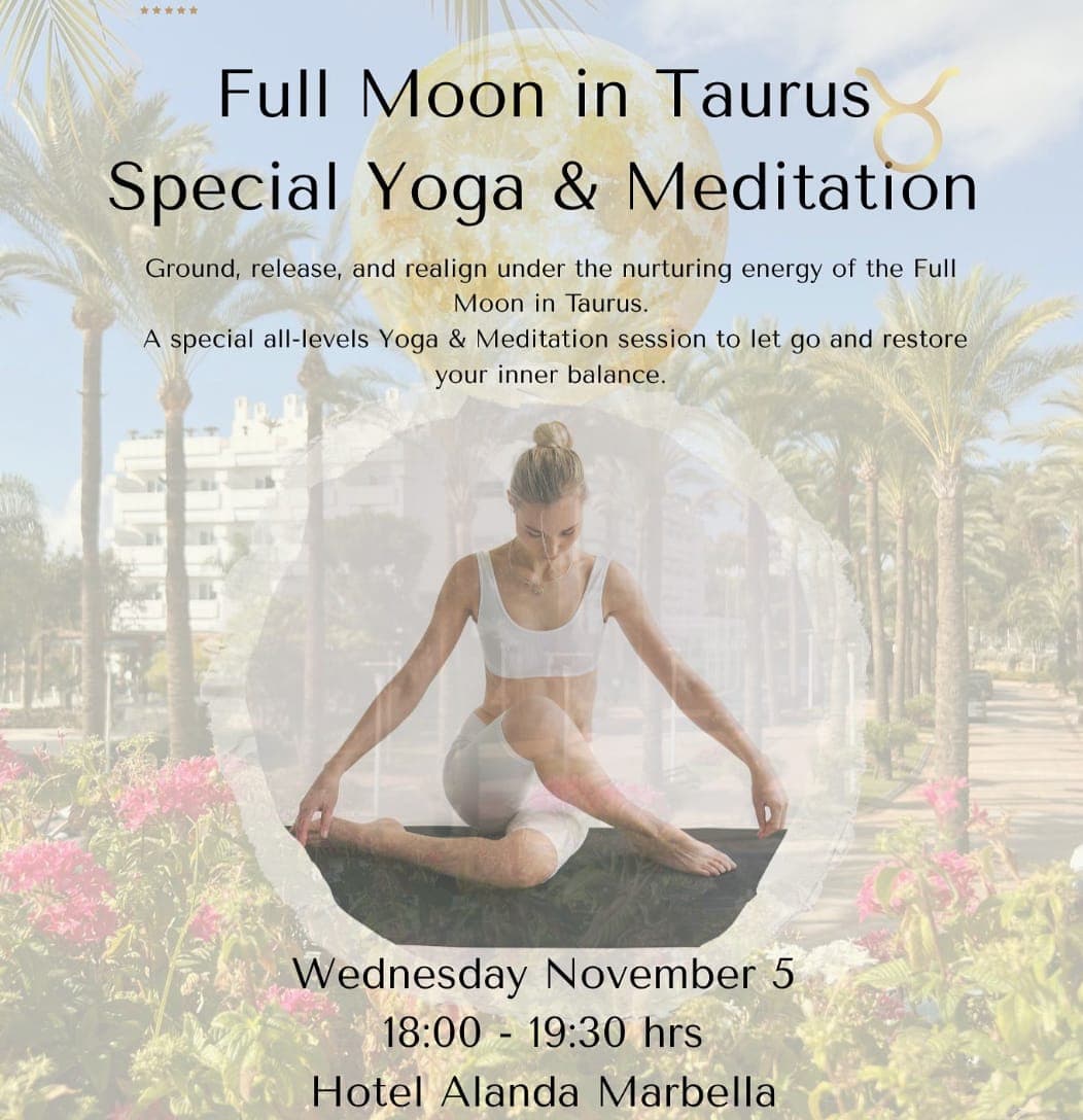 Full Moon in Taurus - Yoga & Meditation Poster