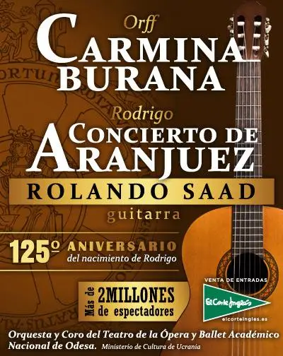Carmina Burana y Concierto de Aranjuez Póster