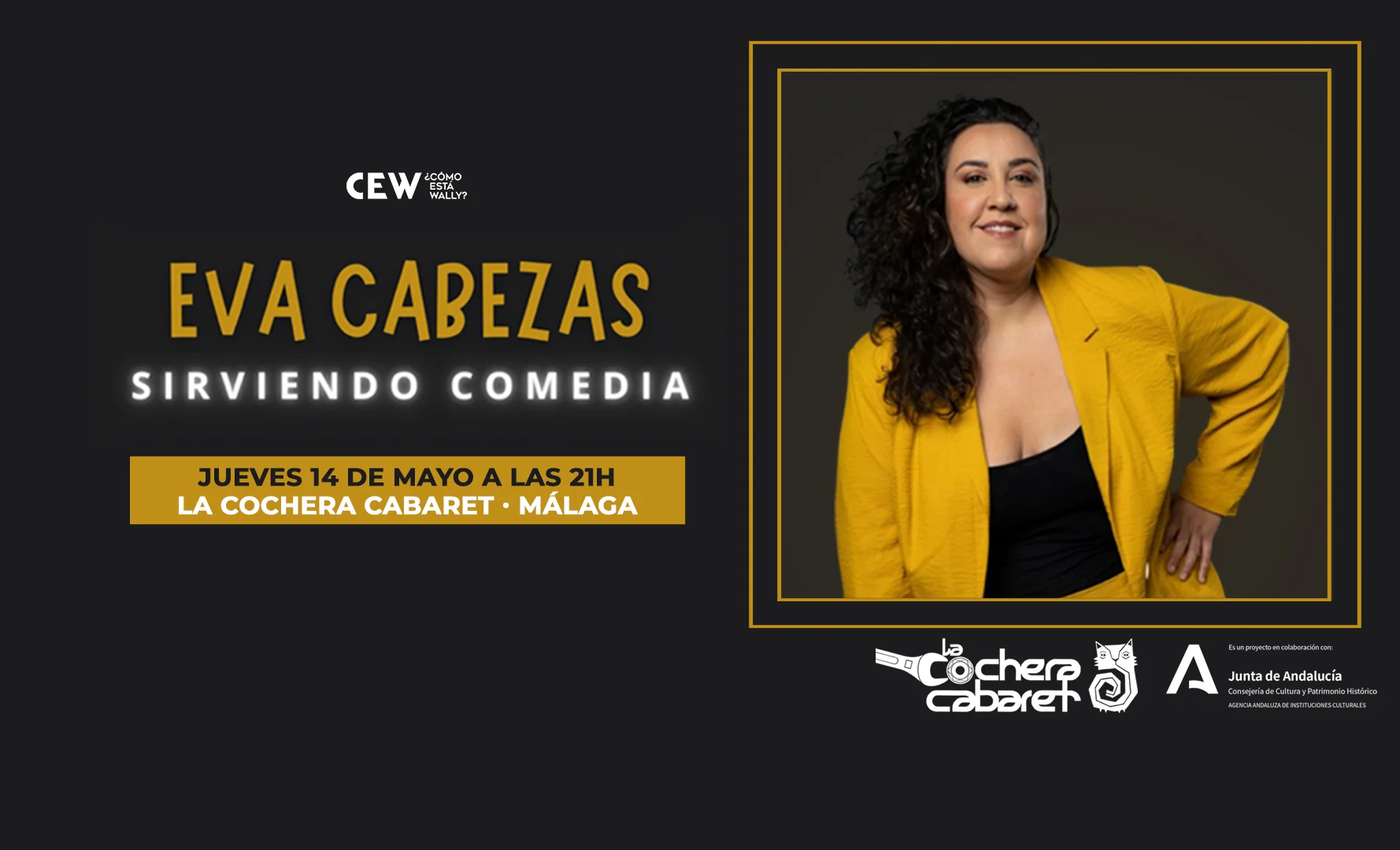 Eva Cabezas – Sirviendo Comedia Póster