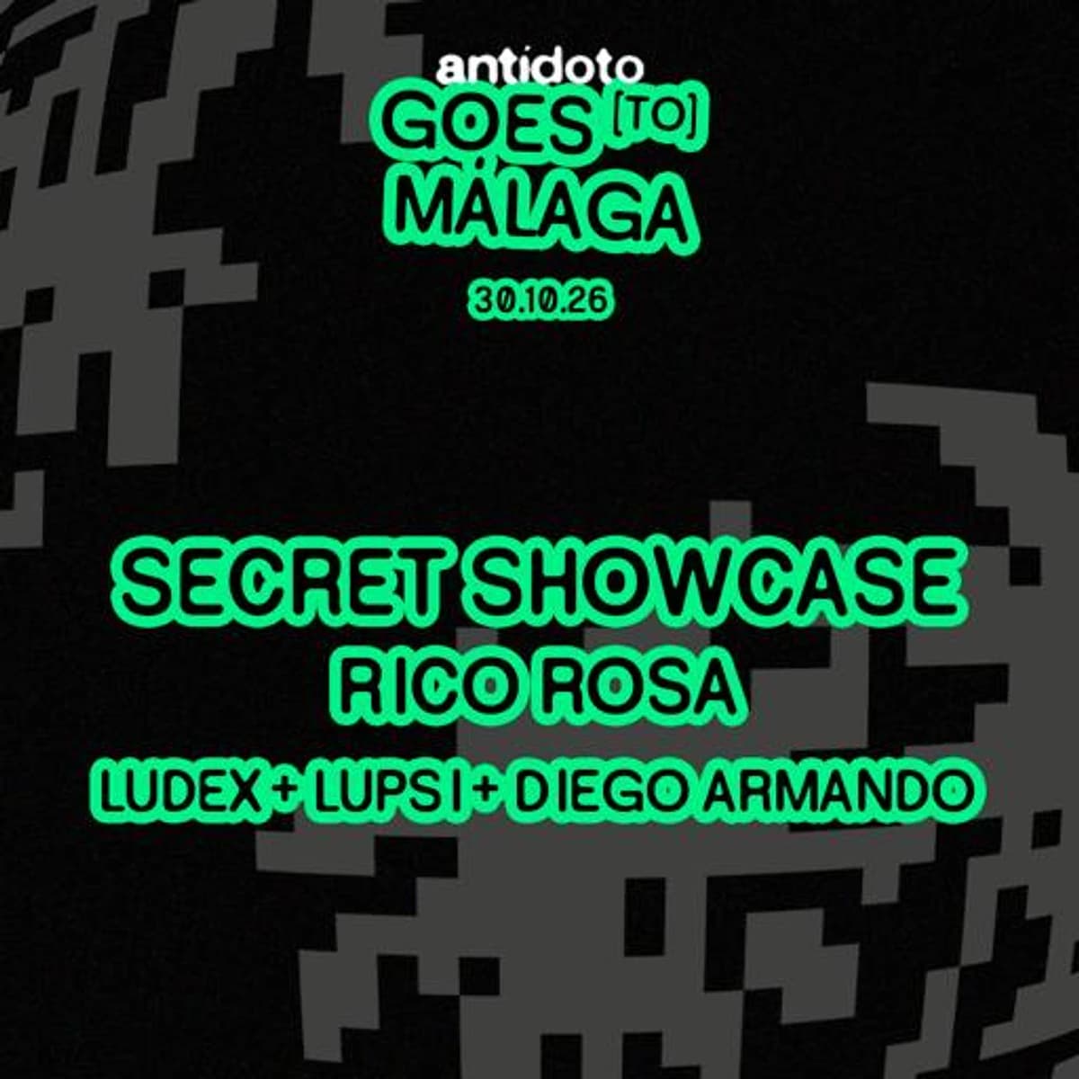 ANTÍDOTO Secret Showcase en BRØ Málaga Póster