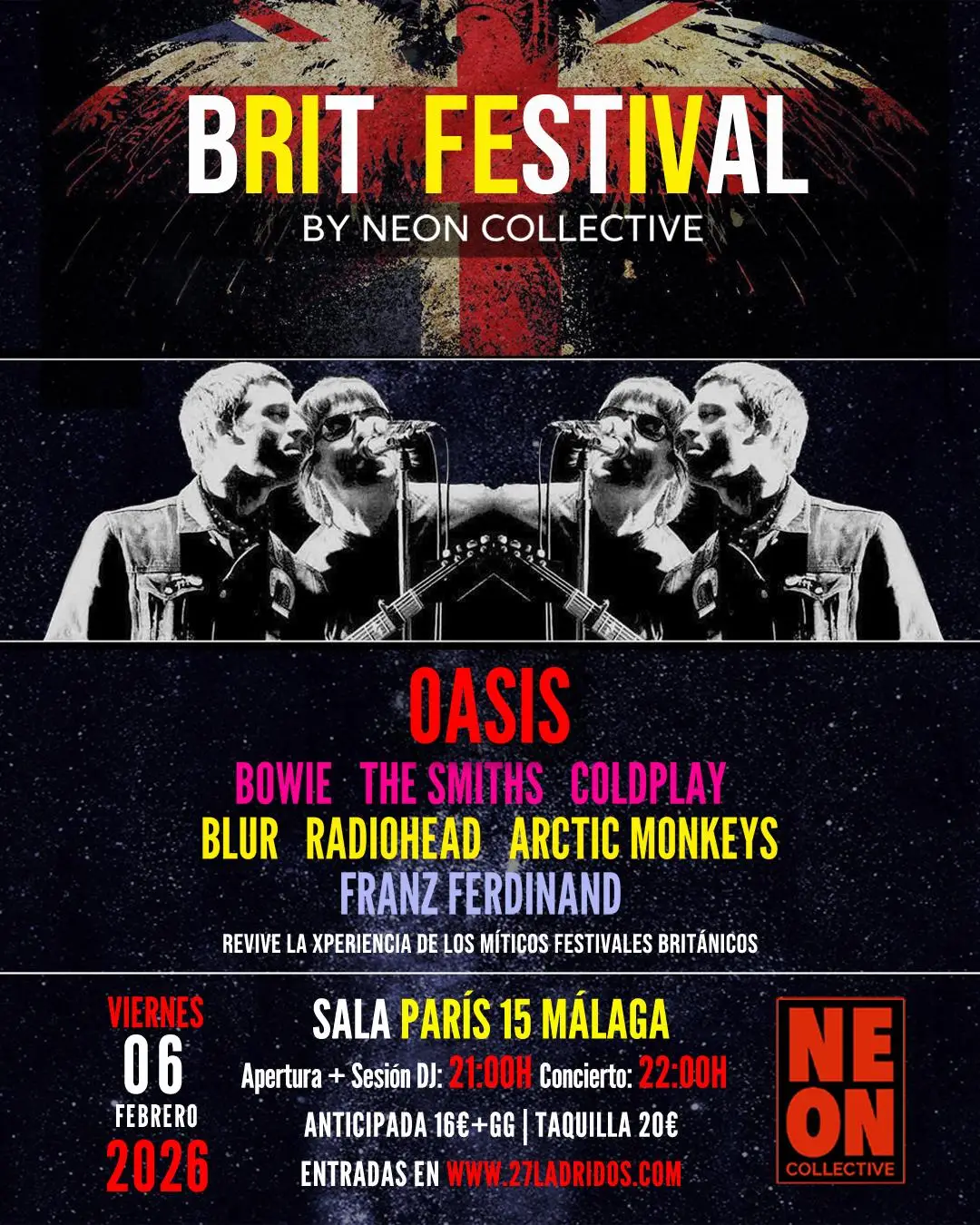 Neon Collective: Brit Festival Póster