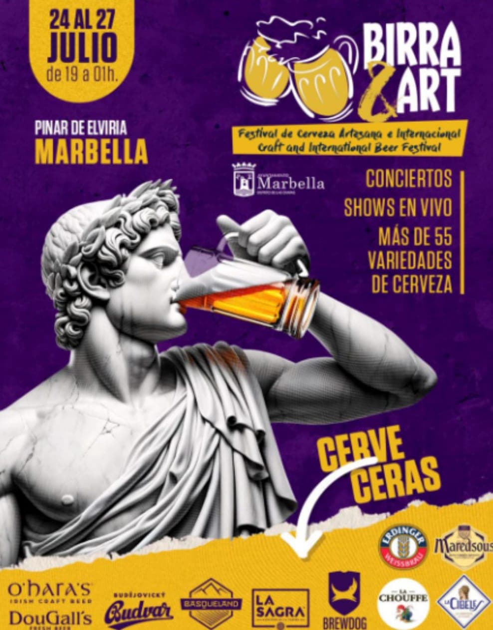Birra&Art Marbella 2025 🍺🎶 Festival de cerveza artesana e internacional en el Pinar de Elviria Poster