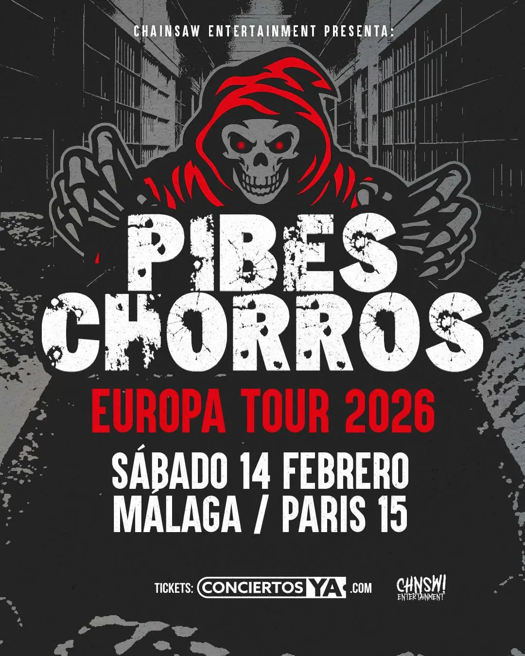 Concierto Pibes Chorros | Gira Cumbia Villera Argentina Póster