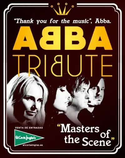 Masters of the Scene interpretando un concierto tributo a ABBA en FYCMA Málaga.