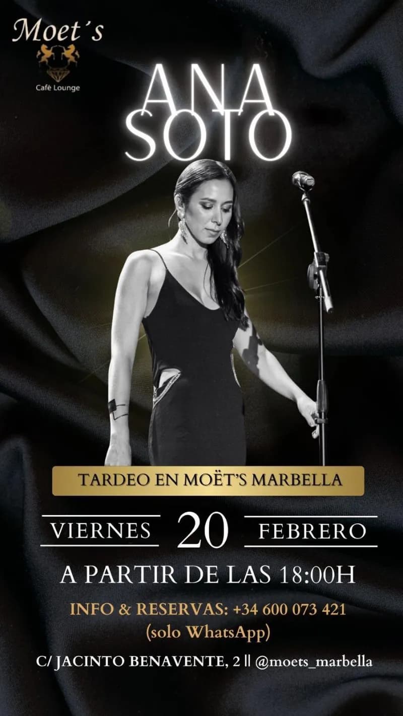 Ana Soto – Flamenco Afternoon at Möet’s Lounge Marbella Gallery Image 1