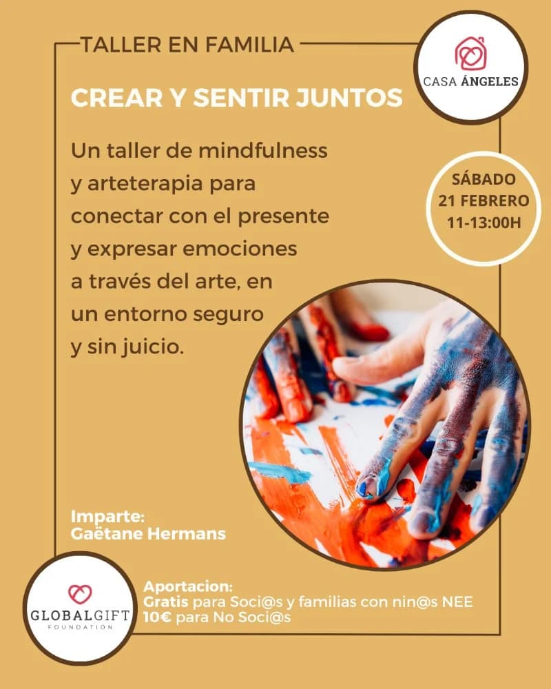 Crear y Sentir Juntos · Mindfulness y Arteterapia en Familia Imagen de Galería 1