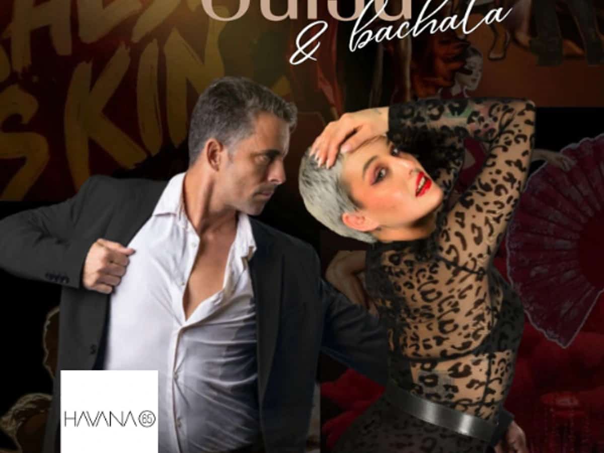 Salsa y bachata en San Pedro Alcántara: cartel de Salsa & Bachata Night en Havana 65, plan de viernes por la noche con música latina y show en Marbella.