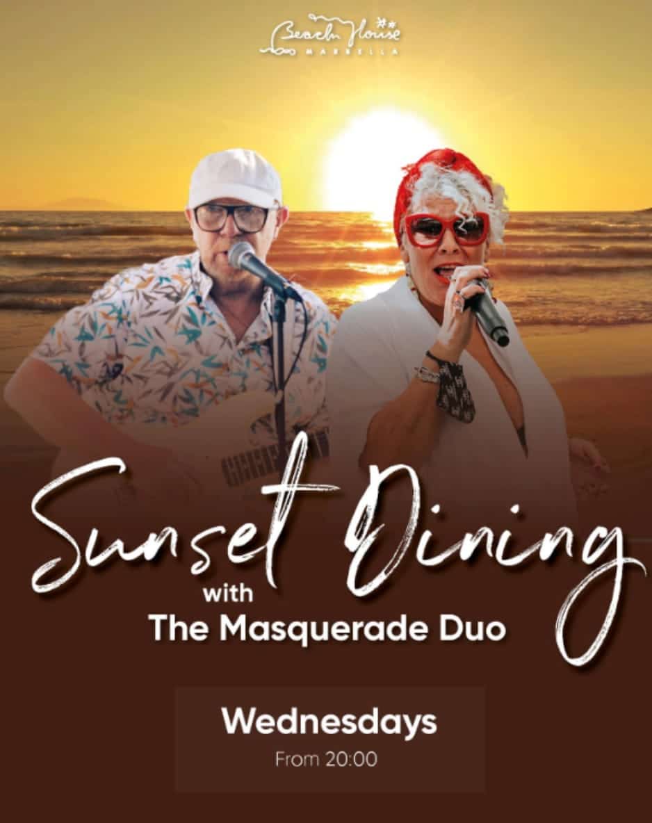Sunset Dining with The Masquerade Duo Poster