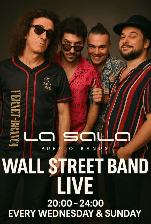 Wall Street Band en vivo Póster