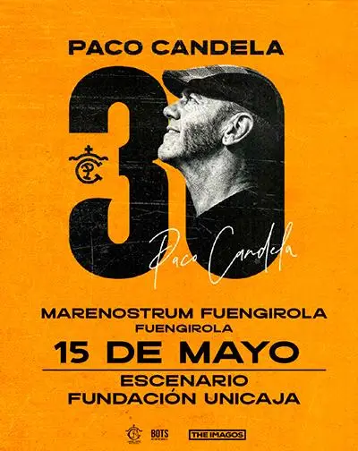 Paco Candela en concierto en Málaga en Marenostrum Fuengirola, una de las grandes voces de España.