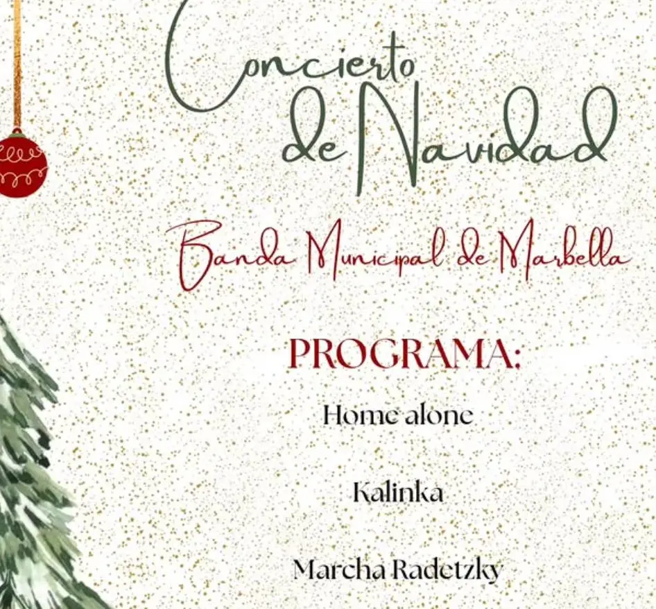 Christmas Concert | Marbella Municipal Band Poster