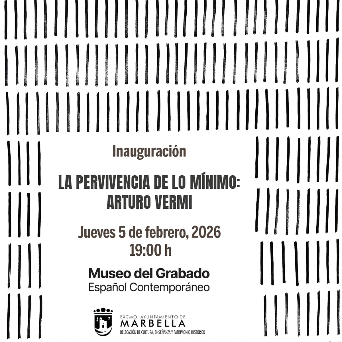 Inauguración de la exposición imagen del cartel del evento