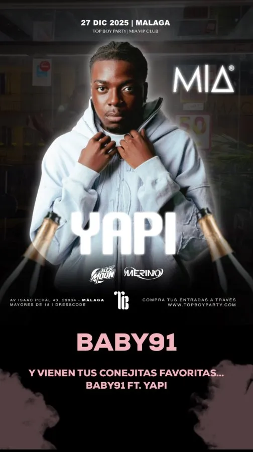 YAPI x Baby91 Live Showcase – Top Boy Party Poster