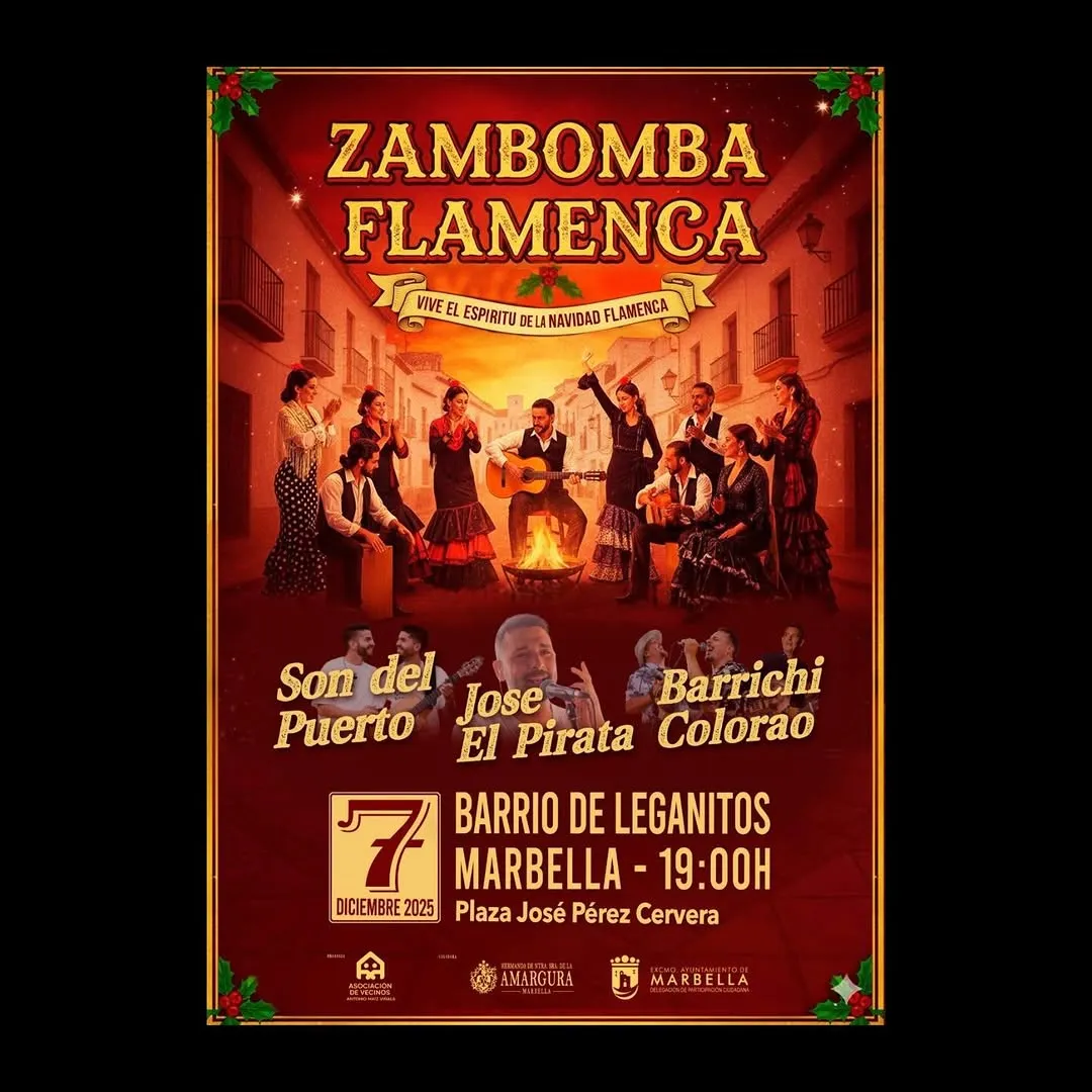 Celebración Flamenca de Navidad Póster