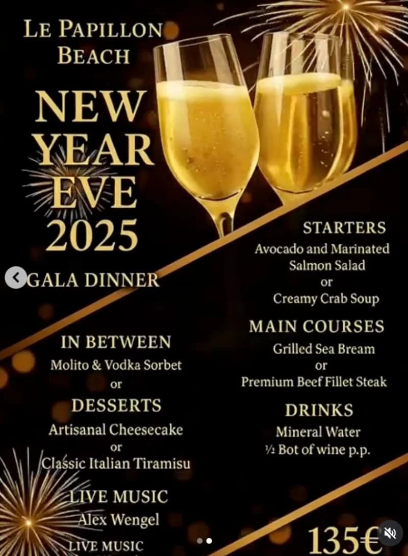 Cena de Gala de Nochevieja 2025 | Le Papillon Imagen de Galería 1